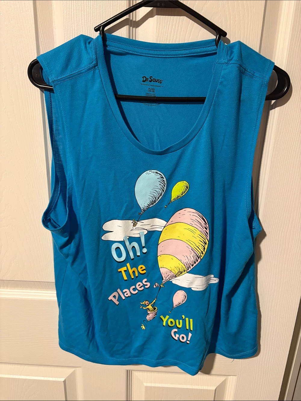 Dr. Seuss Bright Blue Balloon Graphic Tank